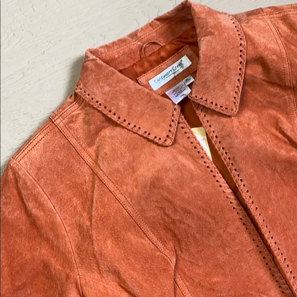 NEW Suede Leather Coldwater Creek Stitch Jacket - Picture 3 of 7